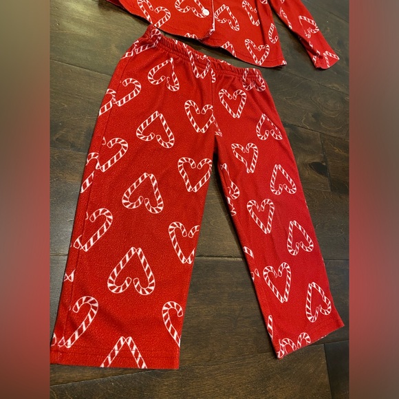 Carters Candy Cane Pajamas Size 3T - Picture 2 of 3